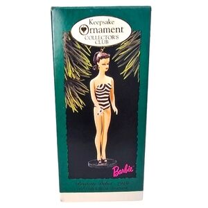 Hallmark Keepsake Ornament Club Exclusive Brunette Debut Barbie 1959